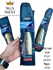cá thu hun khói cắt khúc ngâm dầu (vua thực phẩm nga-nhật)